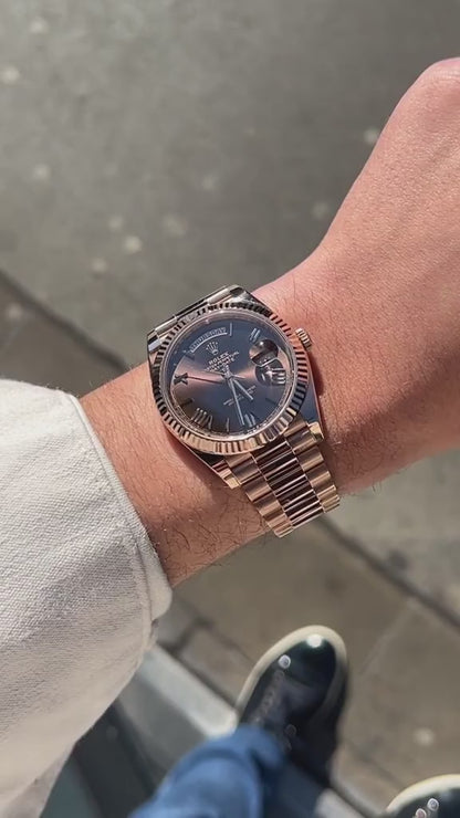 Luxury Everose Gold with Chocolate Dial Men's Watch